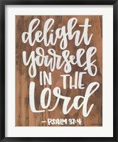 Framed Delight Yourself in the Lord