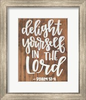 Framed Delight Yourself in the Lord