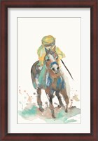 Framed Jockey and His Horse