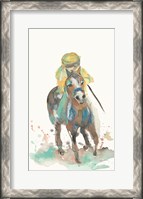 Framed Jockey and His Horse