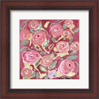Framed Blooming in Rose