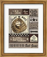 Framed Baseball All Stars