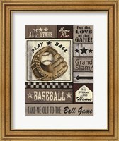 Framed Baseball All Stars