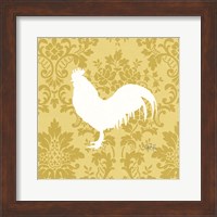 Framed Rooster Silhouette