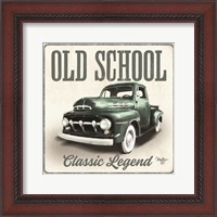 Framed Old School Vintage Trucks III