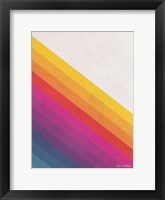 Vintage Retro Lines II Framed Print