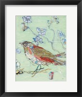 Framed Sea Foam Bird