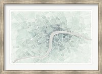 Framed Watercolor Wanderlust London Mint