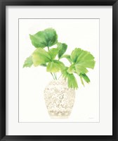 Palm Chinoiserie IV Cream Framed Print
