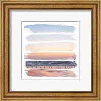 Framed 'Sunset Stripes I' border=