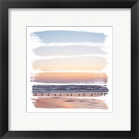 Framed 'Sunset Stripes I' border=