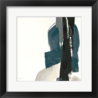 Framed Black and Dark Teal I