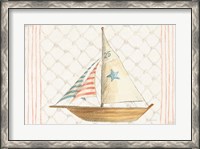 Framed Floursack Nautical XII