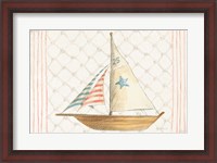 Framed Floursack Nautical XII