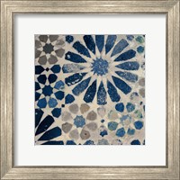 Framed Alhambra Tile III Stone