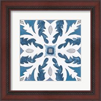 Framed Gypsy Wall Tile 10 Blue Gray