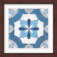 Framed Gypsy Wall Tile 8 Blue Gray