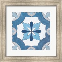 Framed Gypsy Wall Tile 8 Blue Gray