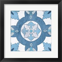 Framed Gypsy Wall Tile 6 Blue Gray