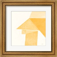 Framed Paper Work II Yellow