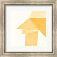 Framed Paper Work II Yellow