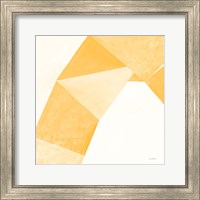 Framed 'Paper Work I Yellow' border=