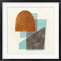 Quintet I Turquoise Framed Print