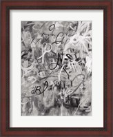 Framed Graffiti Freedom Monochromatic