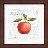 Framed La Pomme on White