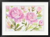 Framed Bright Peonies