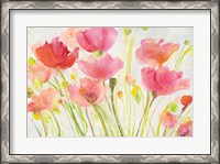 Framed Fluorescent Poppies