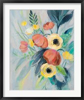 Framed 'Colorful Elegant Floral II' border=