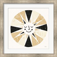 Framed Sunshine Black Gold Sq