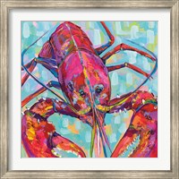 Framed Lilly Lobster III