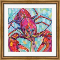 Framed Lilly Lobster III