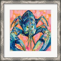 Framed 'Lilly Lobster I' border=