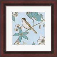 Framed 'Toile Birds IV' border=