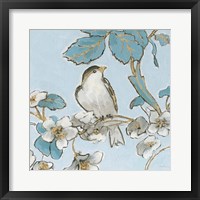 Toile Birds III Framed Print