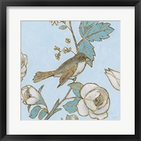 Toile Birds I Framed Print