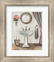 Framed Tuscan Bath IV Greige