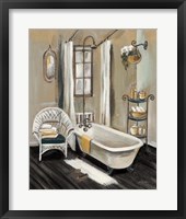 Framed French Bath II Black