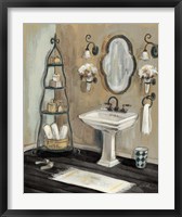 Framed French Bath I Black