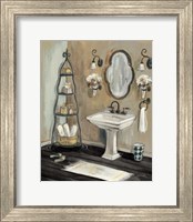 Framed French Bath I Black