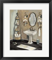 Framed 'French Bath I Black' border=