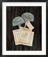 Framed Seed Packs Black Wood