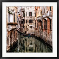 Framed Venice Boat Ride