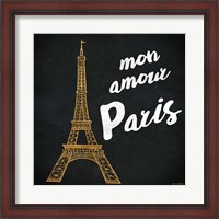 Framed Mon Paris Gold I