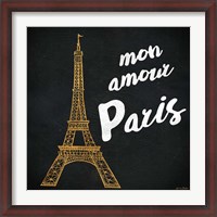 Framed Mon Paris Gold I