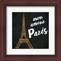 Framed Mon Paris Gold I