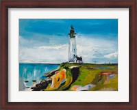 Framed Lighthouse on a Cliff